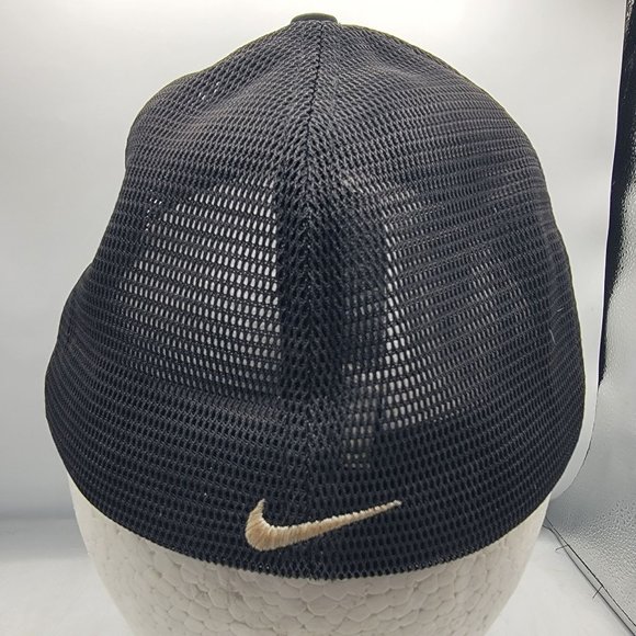 Nike Golf Tiger Woods Adults Trucker Hat Black Breathable Adjustable Casual - Picture 3 of 10